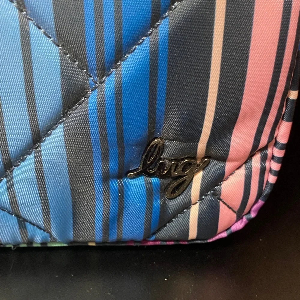 Lug Coupe SE Multicolor Striped Quilted Crossbody Bag